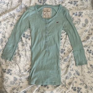 Hollister Kids Teal Long Sleeve Tee